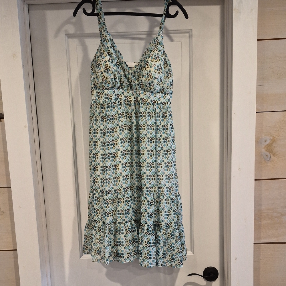 Spaghetti Strap Mini Dress in Light Blue Size 9/10 Very Good Cond